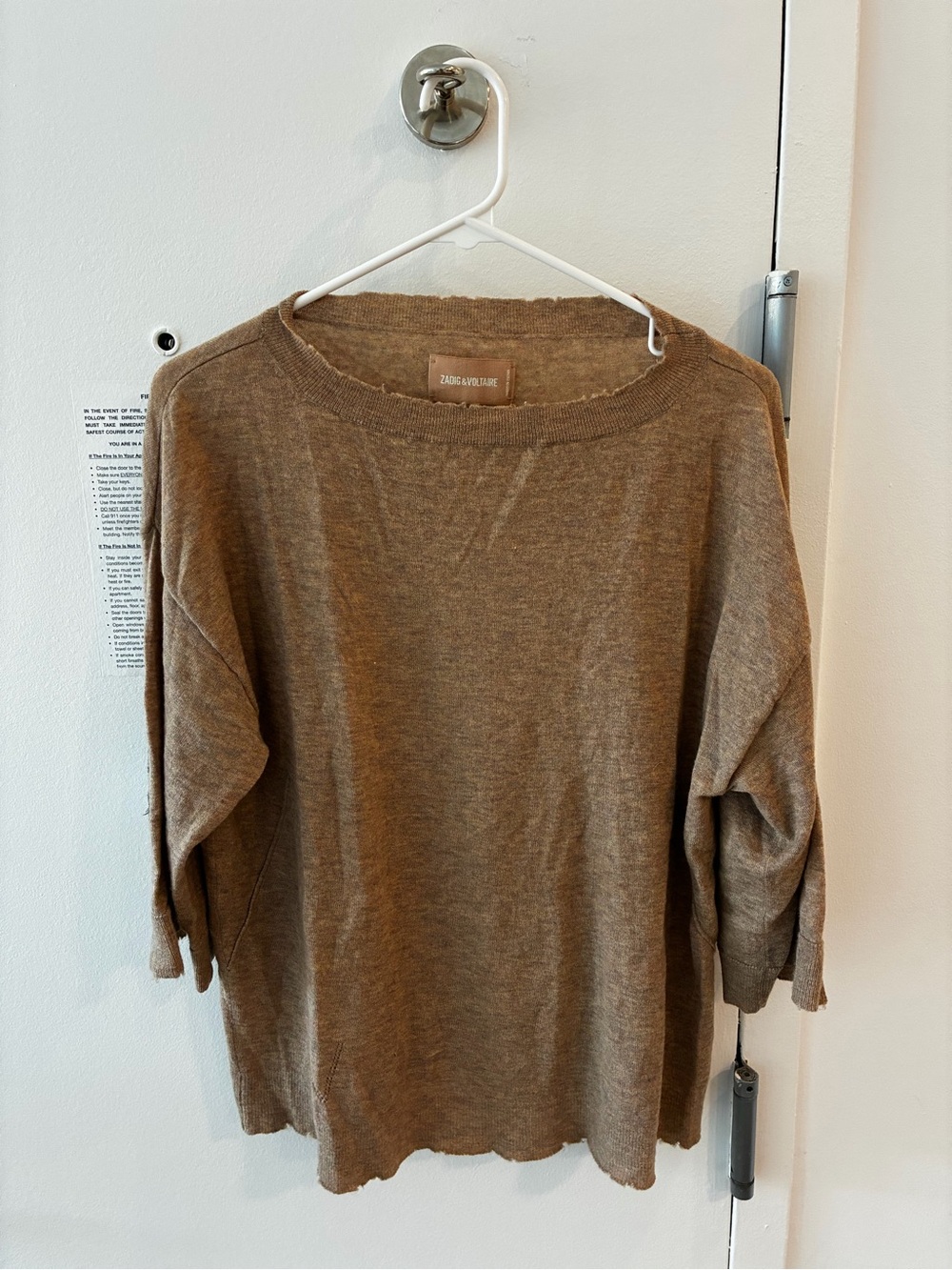 Zadig & Voltaire Brown Crewneck Women's Sweater
